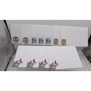 Christmas Decorated Envelope Lot of 9;  Five 7¼ x 5¼ and Four 7¾ x 5¾